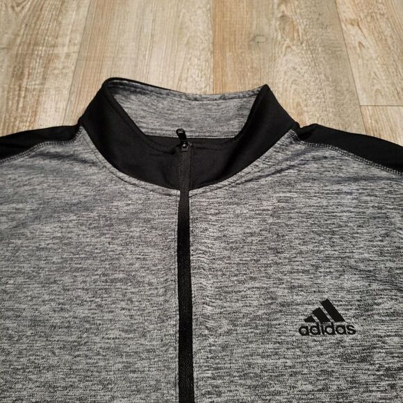 Adidas Golf Dri Fit Quarter Zip Pullover with Raglan Sleeves Men's Size Large - Picture 4 of 8